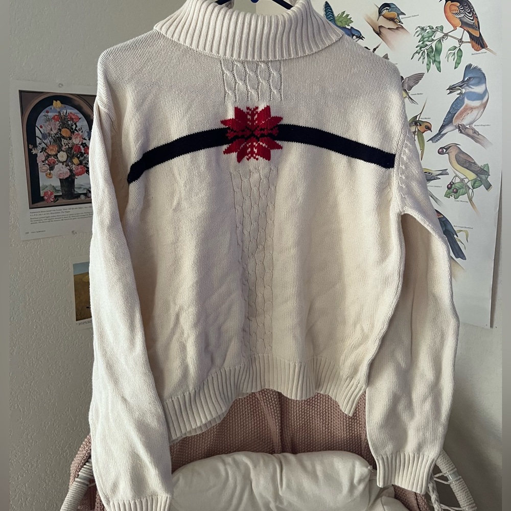 Woman’s heavy weight knit sweater